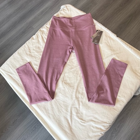 New Kyodan Yoga High-Rise Slimming Leggings in Heathered Mauve - Picture 6 of 10